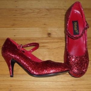Spirit Shoes - Ruby Red Glitter Dorothy Shoes Spirit Shoes - Ruby Red Glitter Dorothy Shoes